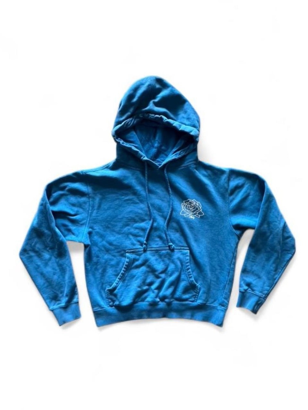 Obey Women’s Rose Crop Hoodie Blue Size M